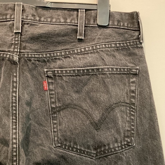 LEVI'S 501 Black Relax Straight Leg Fit Jeans 40 - Picture 4 of 12